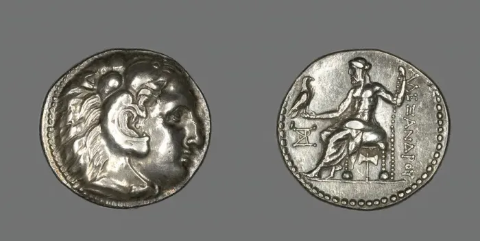 Framed Print : Tetradrachm (Coin) Portraying Alexander the Great, 336-323 BCE. Creator: Unknown Framed Print : Tetradrachm (Coin) Portraying Alexander the Great, 336-323 BCE. Creator: Unknown