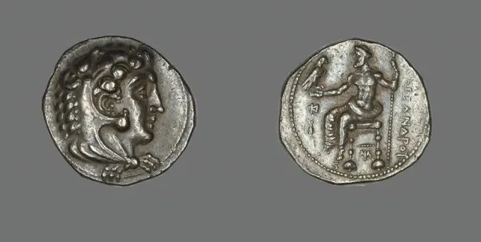 Framed Print : Tetradrachm (Coin) Portraying Alexander the Great Wearing the Head of the Nemean Framed Print : Tetradrachm (Coin) Portraying Alexander the Great Wearing the Head of the Nemean