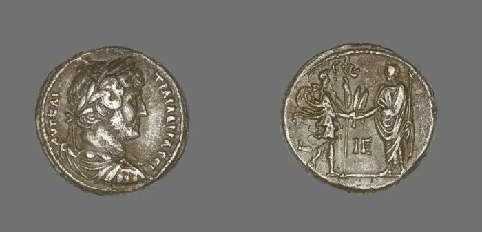 Framed Print : Tetradrachm (Coin) Portraying Emperor Hadrian, 131. Creator: Unknown Framed Print : Tetradrachm (Coin) Portraying Emperor Hadrian, 131. Creator: Unknown