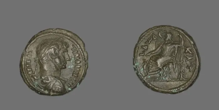 Framed Print : Tetradrachm (Coin) Portraying Emperor Hadrian, 117-138. Creator: Unknown Framed Print : Tetradrachm (Coin) Portraying Emperor Hadrian, 117-138. Creator: Unknown