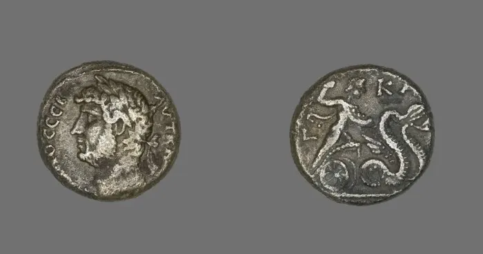 Framed Print : Tetradrachm (Coin) Portraying Emperor Hadrian, 136-137. Creator: Unknown Framed Print : Tetradrachm (Coin) Portraying Emperor Hadrian, 136-137. Creator: Unknown