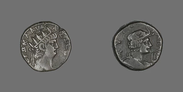 Tetradrachm (Coin) Portraying Emperor Nero, 65-66. Creator: Unknown