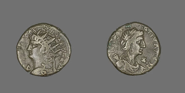 Tetradrachm (Coin) Portraying Emperor Nero, 67-68. Creator: Unknown