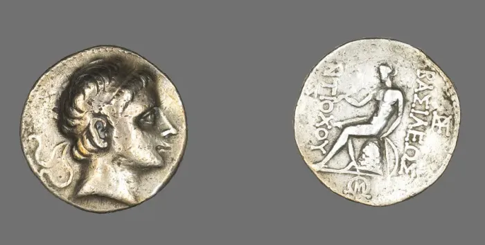 Framed Print : Tetradrachm (Coin) Portraying King Antiochus II Theos, 261-246 BCE. Creator: Unknown Framed Print : Tetradrachm (Coin) Portraying King Antiochus II Theos, 261-246 BCE. Creator: Unknown