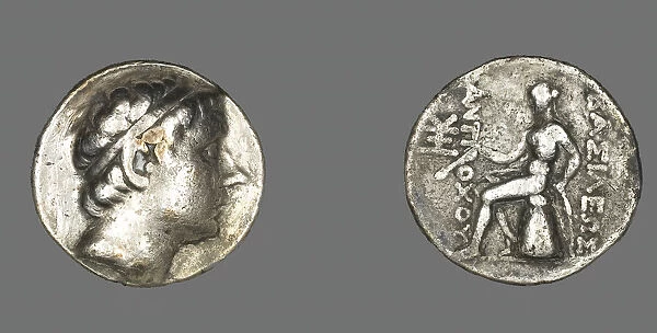 Tetradrachm (Coin) Portraying King Antiochus III The Great, 223-187 BCE. Creator: Unknown
