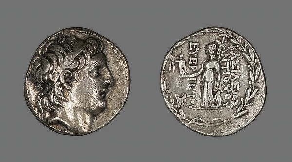 Tetradrachm (Coin) Portraying King Antiochus VII Euergetes Sidetes, 138-129 BCE