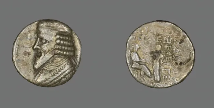 Framed Print : Tetradrachm (Coin) Portraying King Gotarzes, 40-51. Creator: Unknown Framed Print : Tetradrachm (Coin) Portraying King Gotarzes, 40-51. Creator: Unknown