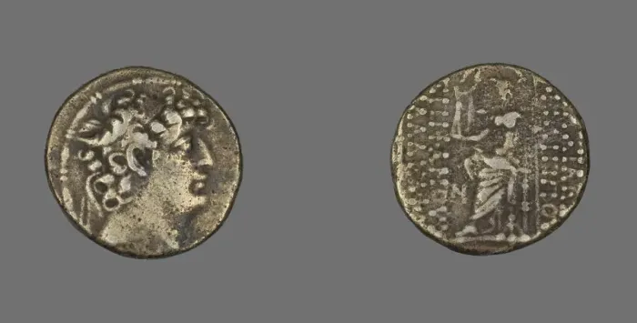 Framed Print : Tetradrachm (Coin) Portraying King Philippus I Philadelphus, 92-83 BCE. Creator: Unknown Framed Print : Tetradrachm (Coin) Portraying King Philippus I Philadelphus, 92-83 BCE. Creator: Unknown