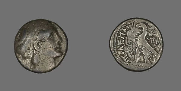 Tetradrachm (Coin) Portraying King Ptolemy, 367-284 BCE. Creator: Unknown