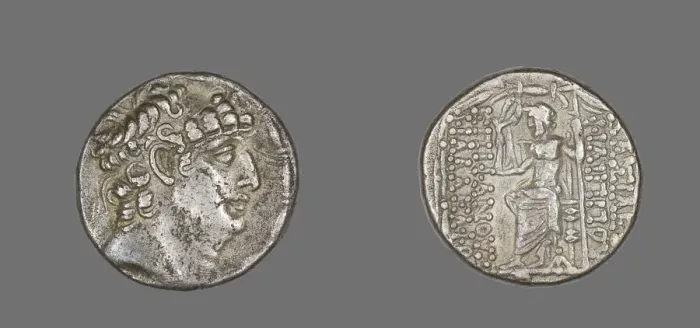 Framed Print : Tetradrachm (Coin) Portraying Philip Philadelphus, 92-83 BCE. Creator: Unknown Framed Print : Tetradrachm (Coin) Portraying Philip Philadelphus, 92-83 BCE. Creator: Unknown