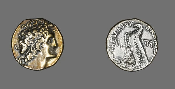 Tetradrachm (Coin) Portraying Ptolemy I, 176-175 BCE, Reign of Ptolemy VI (181-145 BCE)