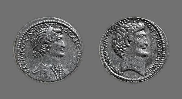 Tetradrachm (Coin) Portraying Queen Cleopatra VII, 37-33 BCE, issued by Mark Antony