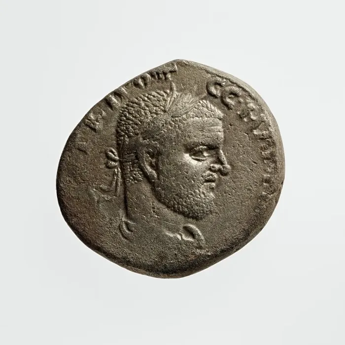 Framed Print : Tetradrachm of Macrinus, 1st-3rd century A.D. Creator: Unknown Framed Print : Tetradrachm of Macrinus, 1st-3rd century A.D. Creator: Unknown