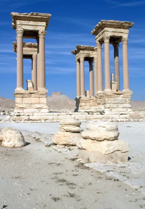 Framed Print : The Tetrapylon, Palmyra, Syria Framed Print : The Tetrapylon, Palmyra, Syria