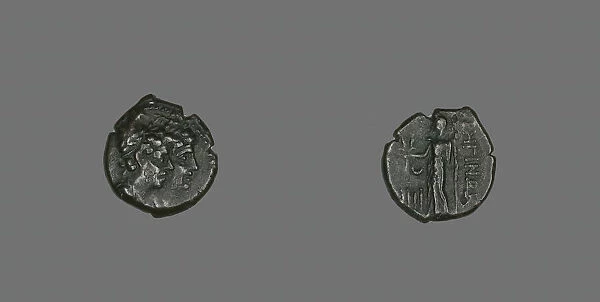 Tetras (Coin) Depicting the Dioscuri, 203-89 BCE. Creator: Unknown