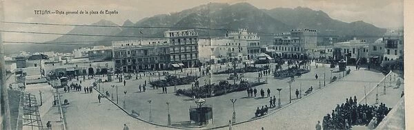 Tetuan - Vista general de la plaza de Espana, c1910