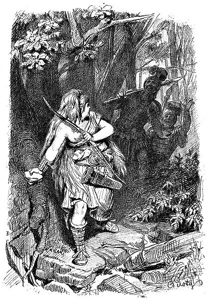 A Teuton maiden pursued by Romans, c1880-1882. Artist: Karl Theodor von Piloty
