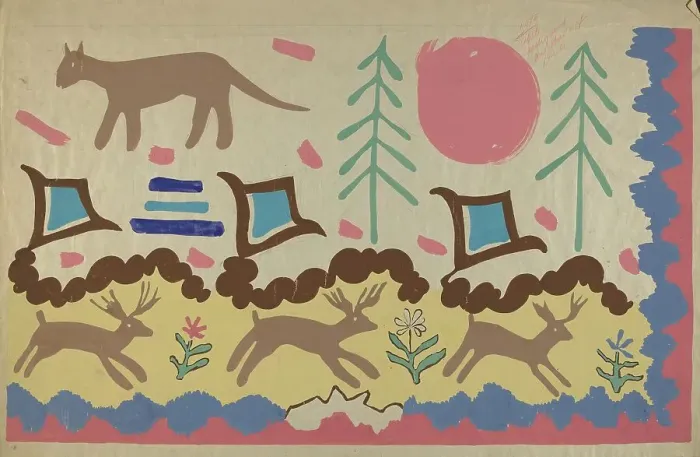 Framed Print : Textile, 1935 / 1942. Creator: Unknown