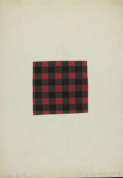 Textile, c. 1938. Creator: Lucille Lacoursiere