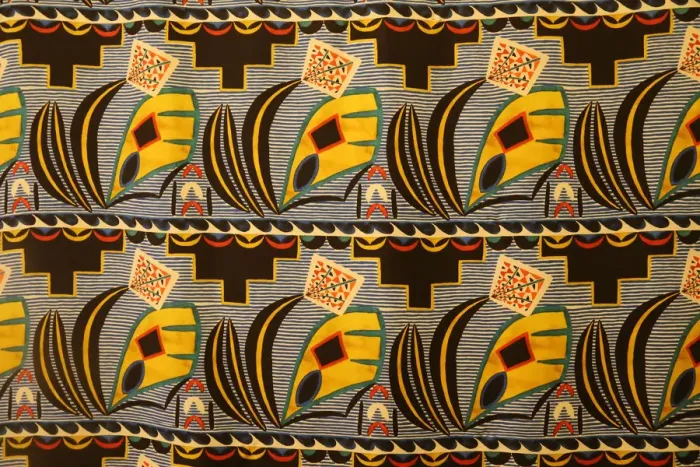 Framed Print : Textile design with American Indian motifs, ca 1923 Framed Print : Textile design with American Indian motifs, ca 1923