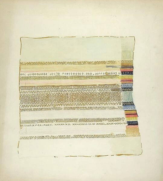 Textile Detail, c. 1941. Creator: Dorothea Bates