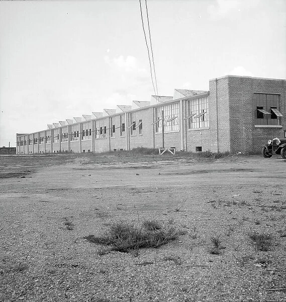 Textile factory built by Work Projects Administration (WPA), Brookhaven, Mississippi, 1936. Creator: Dorothea Lange