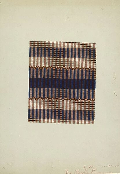 Textile Print, c. 1938. Creator: Lucille Lacoursiere