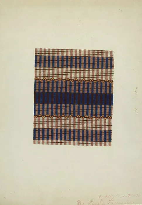 Framed Print : Textile Print, c. 1938. Creator: Lucille Lacoursiere Framed Print : Textile Print, c. 1938. Creator: Lucille Lacoursiere