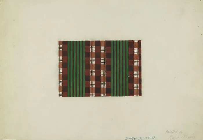 Framed Print : Textile Print, c. 1938. Creator: Ralph M. Lewis Framed Print : Textile Print, c. 1938. Creator: Ralph M. Lewis