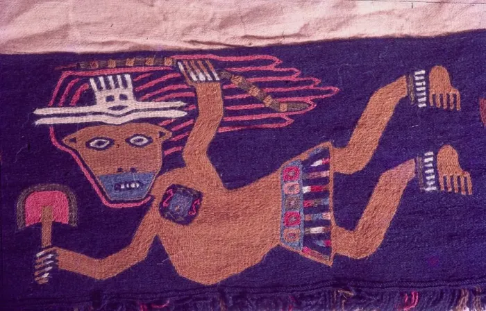 Framed Print : Textiles, Paracas Culture, Peru, 2015. Creator: Luis Rosendo Framed Print : Textiles, Paracas Culture, Peru, 2015. Creator: Luis Rosendo