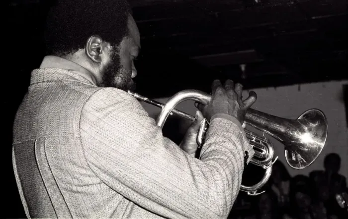 Framed Print : Thad Jones, Ronnie Scotts, Soho, London, 1973. Artist: Brian O Connor Framed Print : Thad Jones, Ronnie Scotts, Soho, London, 1973. Artist: Brian O Connor