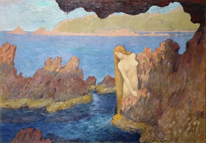 Framed Print : Thalassa, 1896. Creator: Auburtin, Jean Francis (1866-1930) Framed Print : Thalassa, 1896. Creator: Auburtin, Jean Francis (1866-1930)