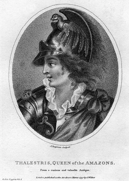 Thalestris, mythical Queen of the Amazons, 1797. Artist: J Chapman