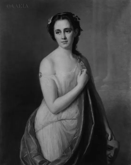 Framed Print : Thalia, 1869. Creator: Giuseppe Fagnani Framed Print : Thalia, 1869. Creator: Giuseppe Fagnani