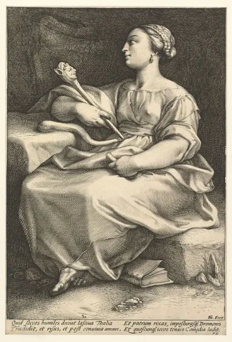 Framed Print : Thalia. n. d. Creator: Hendrik Goltzius Framed Print : Thalia. n. d. Creator: Hendrik Goltzius