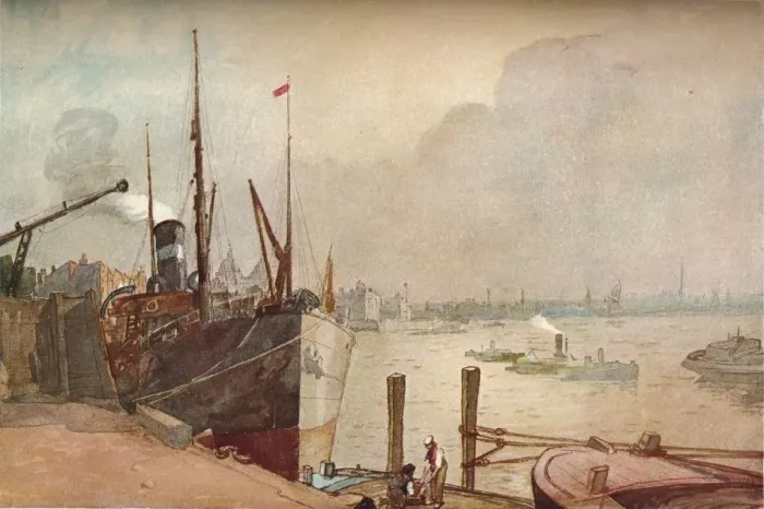 Framed Print : On the Thames, c1876-1903, (1903). Artist: Alfred William Rich Framed Print : On the Thames, c1876-1903, (1903). Artist: Alfred William Rich