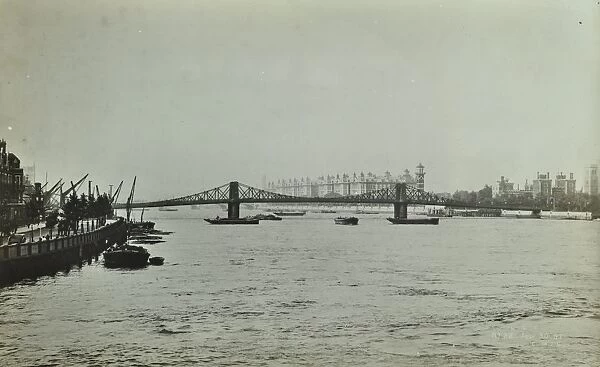 The Thames and Lambeth Bridge looking downstream, 1897
