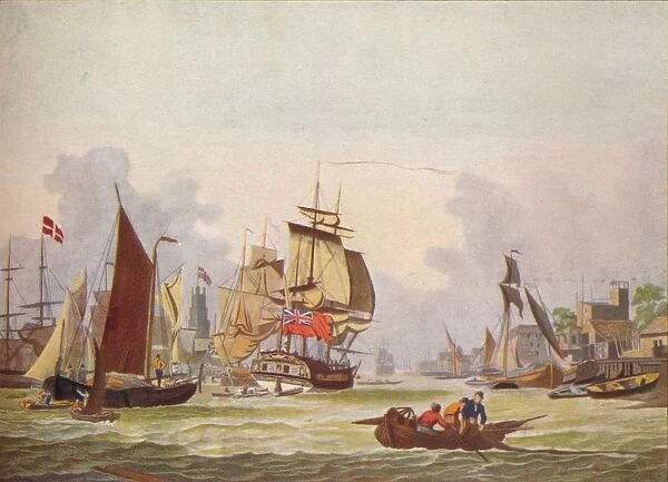 The Thames at Limehouse, c1780. Artist: Johann Ziegler