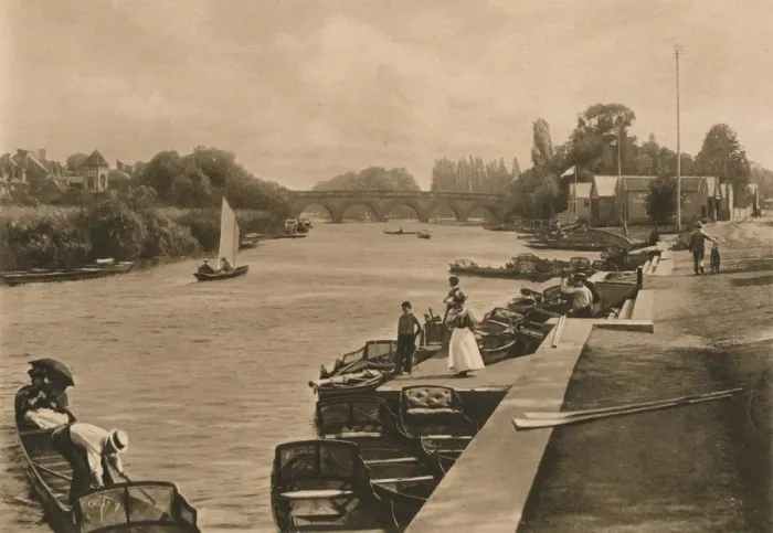 Framed Print : The Thames at Maidenhead, 1902 Framed Print : The Thames at Maidenhead, 1902