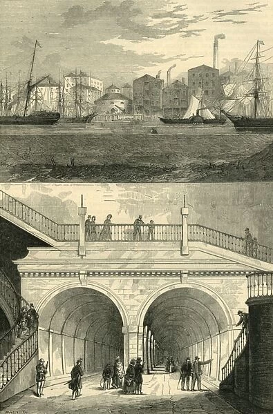 The Thames Tunnel (as it appeared when originally opened for traffic), (c1872)