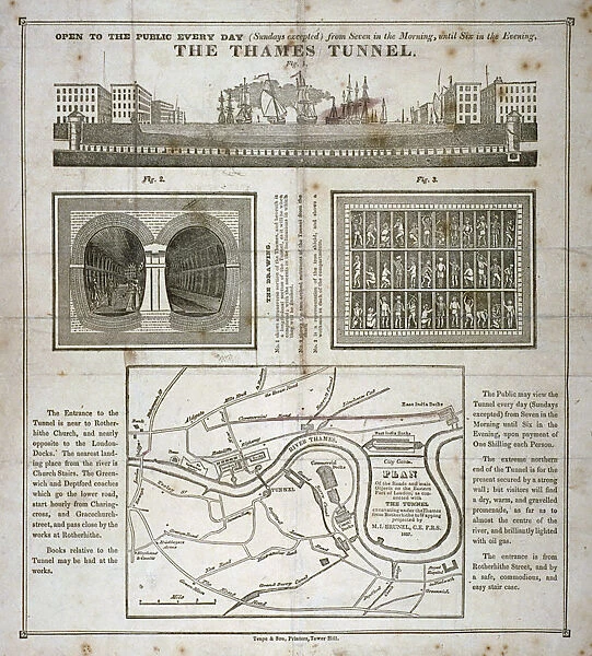 The Thames Tunnel, London, 1827