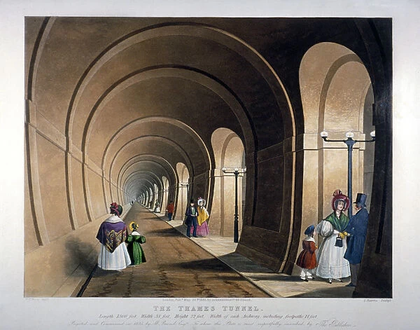 Thames Tunnel, London, 1835. Artist: John Harris
