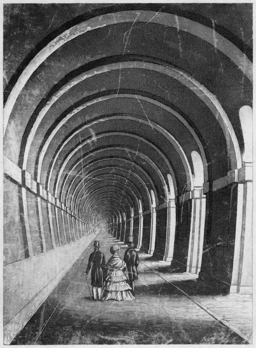 Framed Print : Thames Tunnel, London, mid 19th century Framed Print : Thames Tunnel, London, mid 19th century