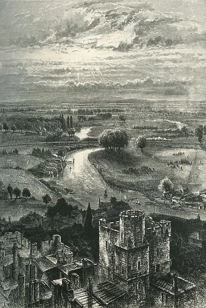 The Thames Valley, from the Round Tower, c1870