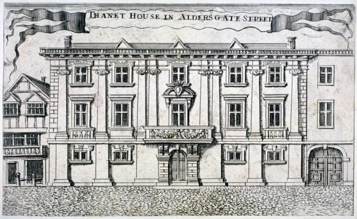 Framed Print : Thanet House, Aldersgate Street, London, c1750 Framed Print : Thanet House, Aldersgate Street, London, c1750