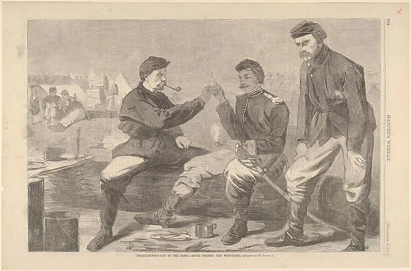 Thanksgiving Day in the Army - After Dinner: The Wish-Bone (Harper's Weekly, V