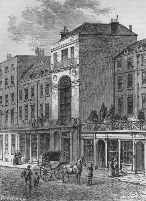 Framed Print : The Thatched House Tavern, Westminster, London, c1870 (1878). Artist: J Greenaway Framed Print : The Thatched House Tavern, Westminster, London, c1870 (1878). Artist: J Greenaway