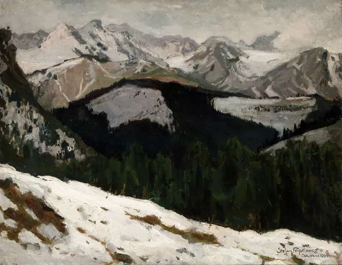 Framed Print : Thaw in the Tatra Mountains, 1904. Creator: Stephan Filipkiewicz Framed Print : Thaw in the Tatra Mountains, 1904. Creator: Stephan Filipkiewicz