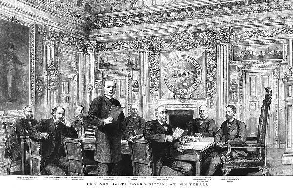 'The Admiralty Board Sitting at Whitehall, 1890. Creator: Unknown