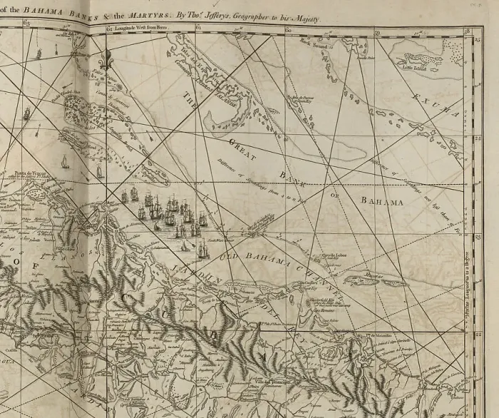 Framed Print : The part of the Bahama banks, from The West-India atlas, 1771. Creator: Jefferys, Thomas (ca. 1719-1771) Framed Print : The part of the Bahama banks, from The West-India atlas, 1771. Creator: Jefferys, Thomas (ca. 1719-1771)